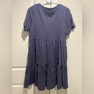 Old Navy Navy colored Cotton Tiered Dress - Size M - NWT